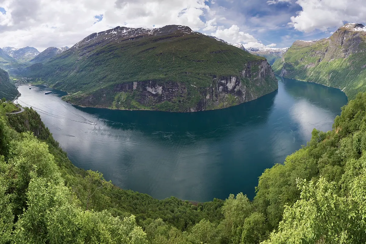 The Geirangerfjord from the Ørnesvingen viewpoint
