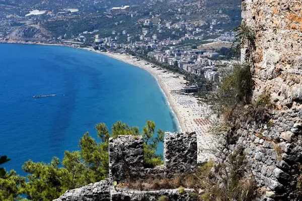 Alanya Castle and Cleopatra Beach on the Turkish Riviera