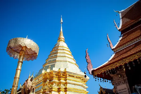 Der Tempel Doi Suthep über Chiang Mai