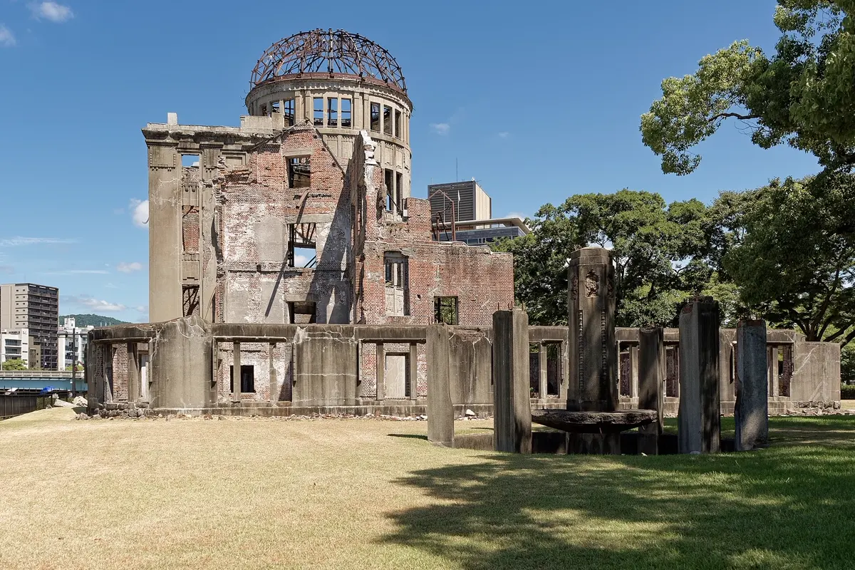 Der Atombombendom im Friedenspark von Hiroshima