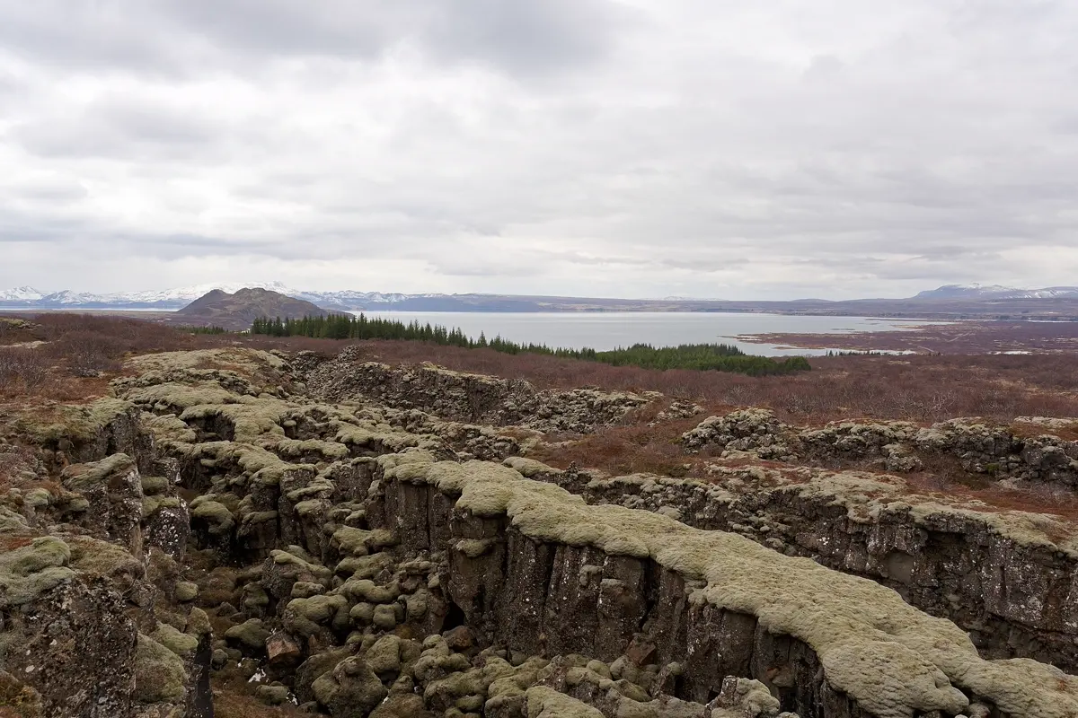Die Bruchkanten im Nationalpark Þingvellir