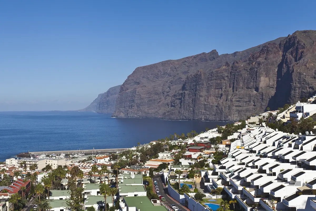 The cliffs of Los Gigantes on the west coast of Tenerife