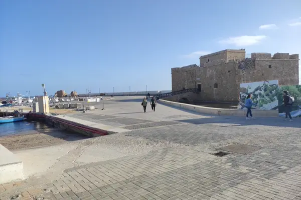 Castle and harbour of Paphos, Cyprus