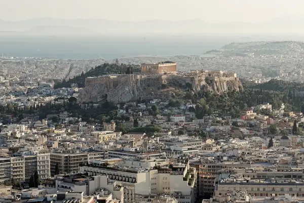 The Acropolis of Athens seen from Lycabettus