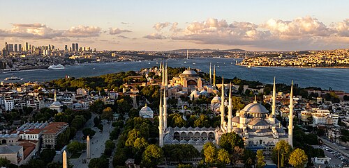View over Istanbul and the Bosphorus