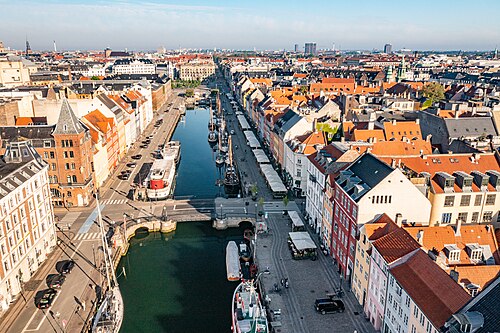 Colourful houses on Nyhavn in Copenhagen