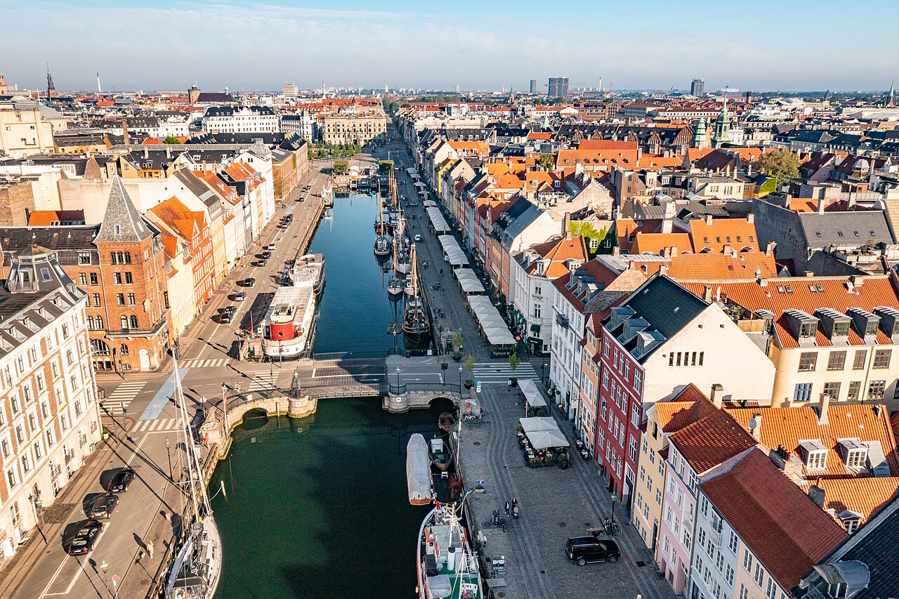 Colourful houses on Nyhavn in Copenhagen