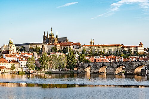 Prague Castle above the Vltava