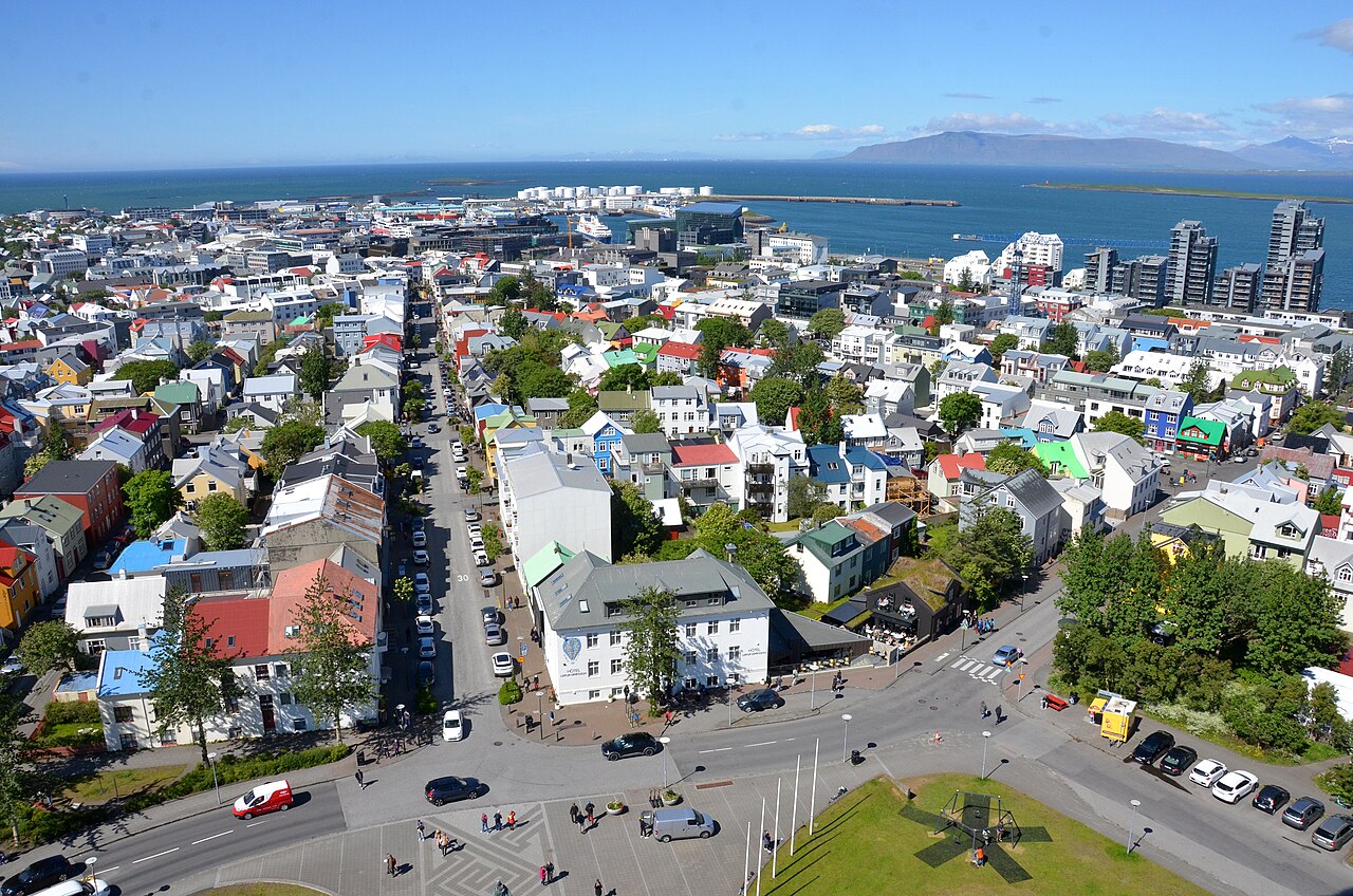 View over Reykjavík from Hallgrímskirkja