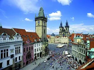 Old Town Square and the astronomical clock, Prague
