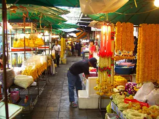 Pak Khlong Talat flower market, Bangkok